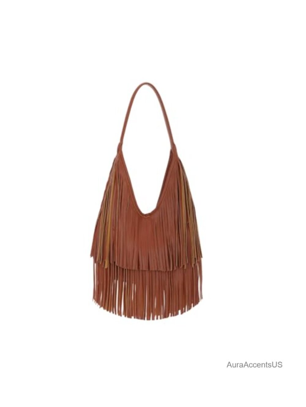 Faux Leather Fringe Hobo Shoulder Bag Tassel Western Purse